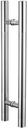 Sliding Door Handle Stainless Steel Swing Shower Door Handle,80CM/31.5in Glass Door Handle Set for Hotel Restaurant Kiten,Easy to Install(Color:Silver,Size:Hole 60CM/23.62")