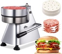 Commercial Hamburger Patty Maker 100mm/4 Food-Grade Stainless Steel Burger Press with 400Pcs Pattys Papers Heavy Duty Hamburgers Press Meat Patty Maker Hamburger Forming Processor Fast Food Restaurant