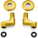 gotonovo Clawfoot Tub Adapter 3-3/8 Inch Adjustable Swing Arms for Kitchen Faucet Bathtub Bathroom Shower Faucet Set Commercial Utility 1 Pair 1.2 inch Polished Gold