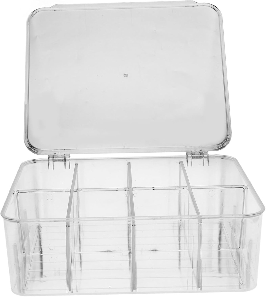 Divided Veggie Tray with Lid Airtight Food Storage Box for Fridge for Fresh Fruits and Vegetables for Parties and Gatherings