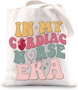 JNIAP Cardiac Nurse Tote Bag Cardiac Nurse Gifts In My Cardiac Nurse Era Cardiovascular Nursing Tote Bag Cardiologist Gift