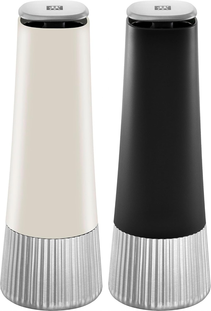 ZWILLING Spices Upside-Down Manual 2-pc Spice Mill Set, Black & Ivory