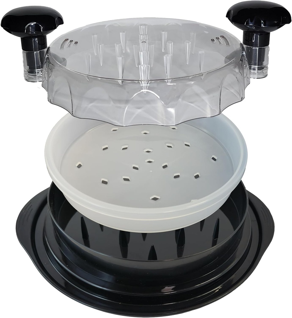 Chicken shredder large with removable insert chicken breast and other meat shredder tool twist, hand operated twist to shred chicken beef pork or lettuce working built in non slip solution