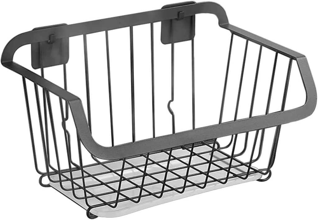 1pc Hanging Storage Basket for Kitchen Punch Design Capacity Smooth Polished Steel Vegetable Organizer for Fruits Clothes and Sundries Home Storage