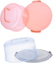 2pcs Portable Cake Storage Boxes Design Handheld Dessert Packing Cases for Use