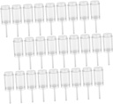 Healifty 40pcs Clear Cake Containers for DIY Desserts Food Safe Plastic Cupcake Push Holders for Ice Cream Jelly Cheesecake for Baking and Parties