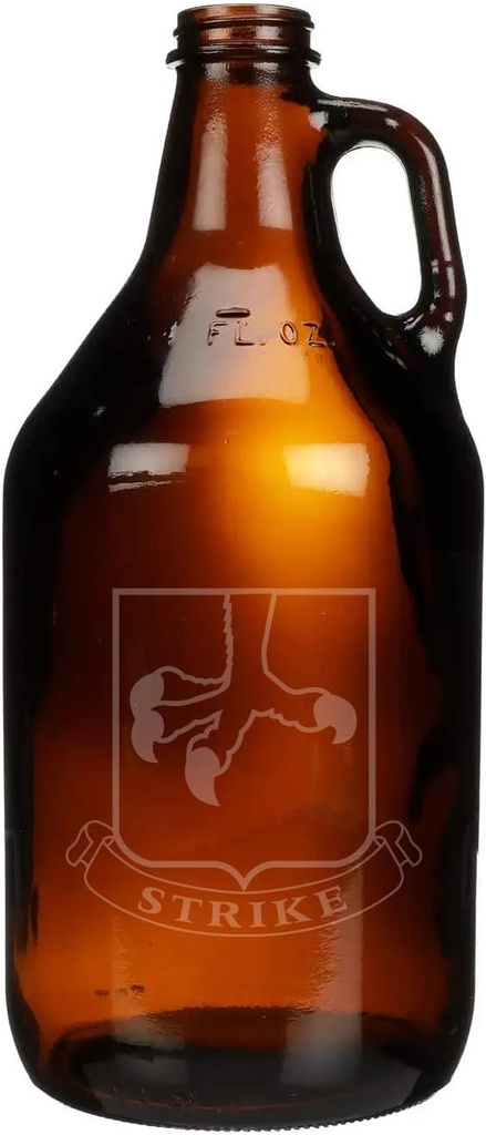 US Army - 502nd Parachute Infantry Regiment SSI Shoulder Sleeve Patch Etched Glass Beer Growler 64 oz