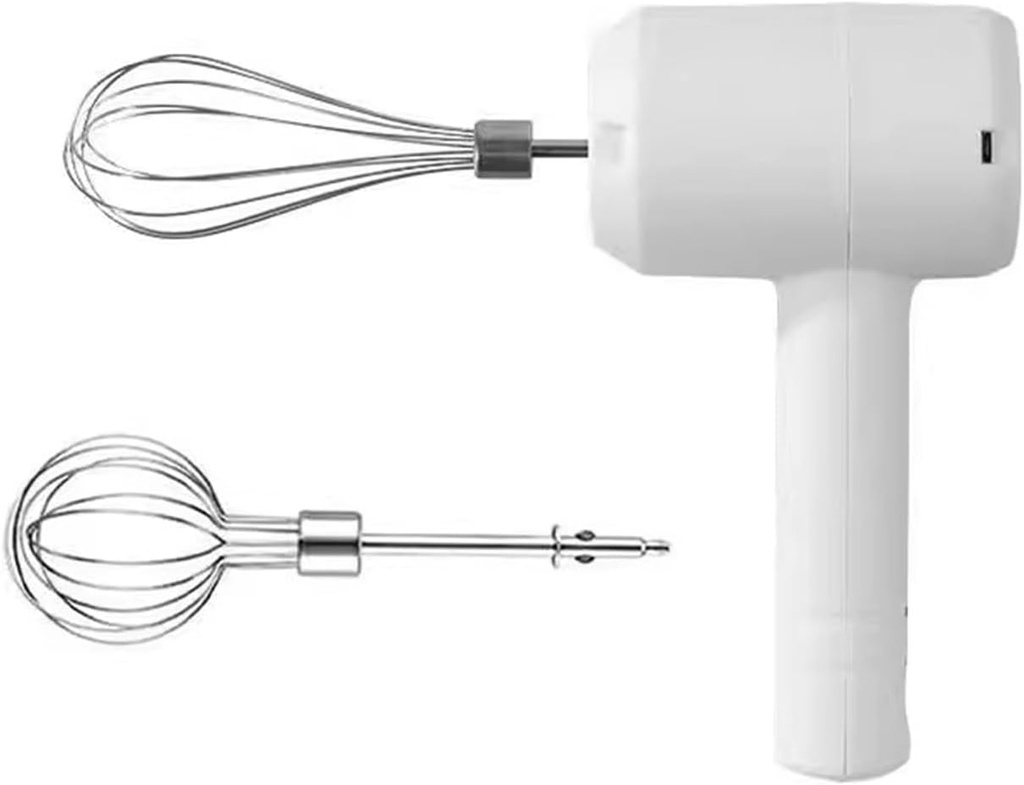 Egg Beater Handheld Automatic Milk Froth Mini Twin Stick Household Whisk Stainless Steel Whisk Motorized Egg Beater Milk Frother