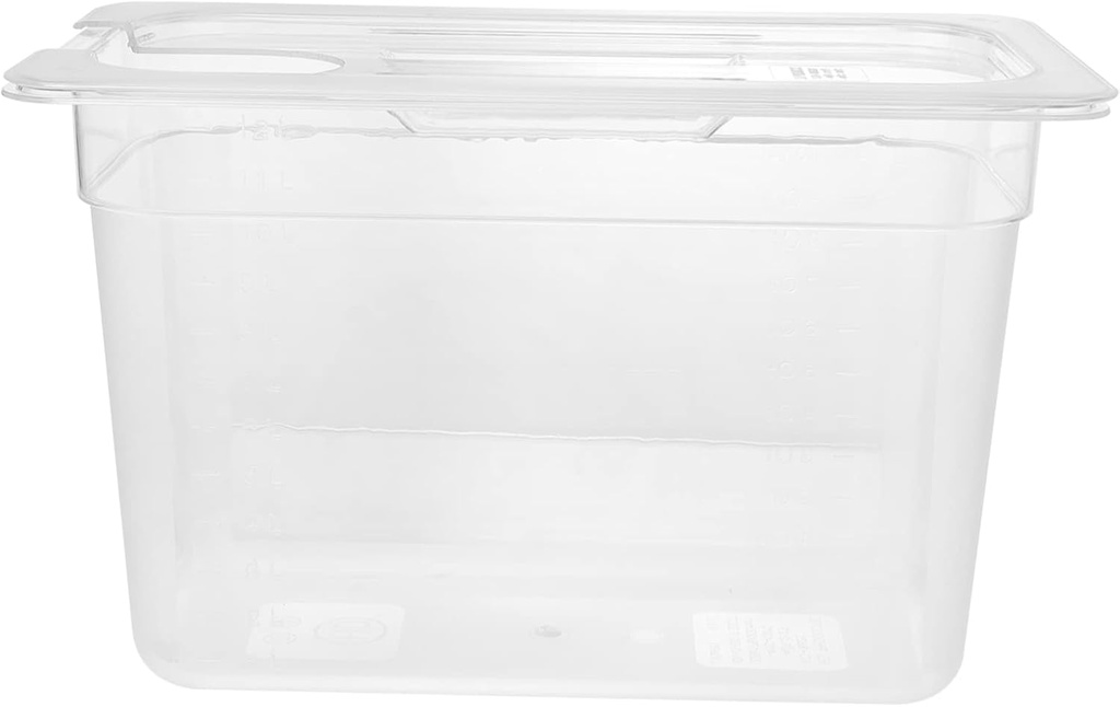 1pc Transparent Slow Cooker Container Multi-purpose Sous Vide Storage Case for Food High Visibility and Ergonomic Design for Kitchen Organization