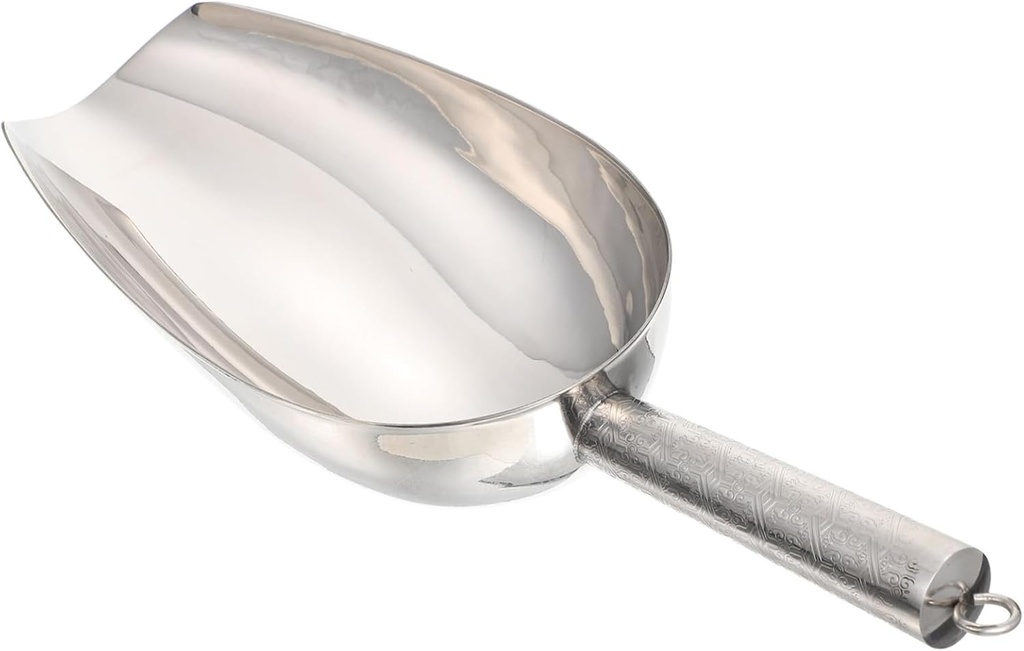 Multi-Functional Stainless Steel Ice Scoop Sturdy Kitchen Gadget for Flour Coffee Beans and Candy for Bars and Home Use