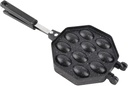 Bubble Waffle Maker Egg Waffle Maker, Aluminum Alloy Anti Stick Pan with Anti Scald Handle for Home and Commercial Use