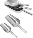 Alipis 5pcs Stainless Steel Flour Shovel Kitchen Scoop for Ice Cereals Rice Nuts Dried Fruits