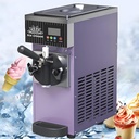 Ice Cream Maker Machine for Home,Commercial Ice Cream Machine, Single Flavor with 2.5L Hopper,Soft Serve Ice Cream Machine,for Restaurant Snack Bar Purple