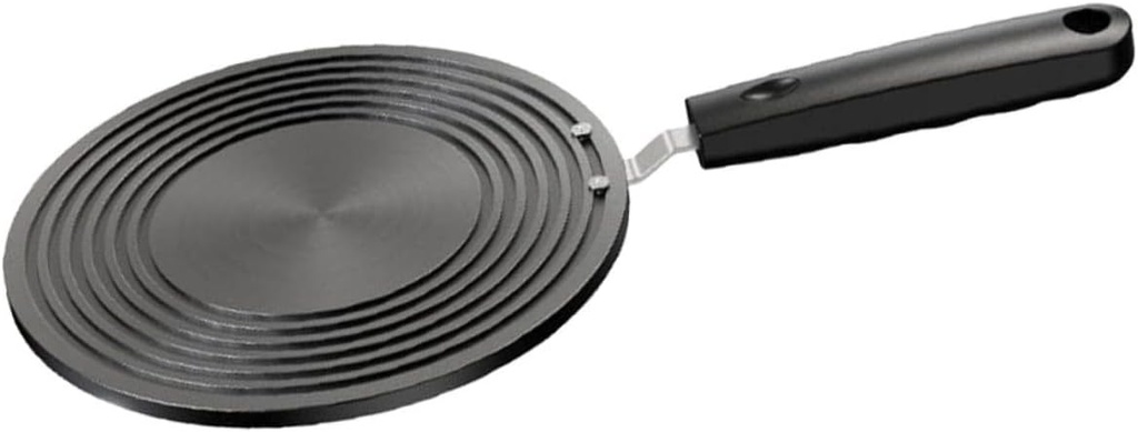 Mikinona Induction Cooktop Heat Diffuser Plate with Handle Multipurpose Metal Adapter for Gas Electric and Induction Stoves Quick and Even Heat Distribution for Cooking and Melting