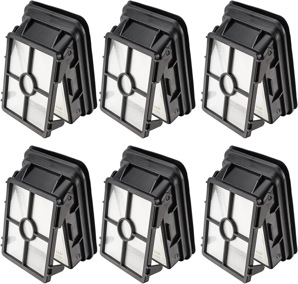 6 Pack 1866 Filters Compatible with Bissell Crosswave 1785 2210 2211 2304 2306 2551 2554 2590 2593 2596 CrossWave Cordless Max All in One Wet-Dry Vacuum Cleaner, Compare to Part # 1608684, 160-8684