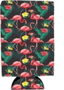 Flamingo Pattern 16 oz. Can Coolie (1)