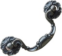 Antique Black Cabinet Drawer Pulls 3.75 Inch Hole Pitch Pulls American Antique Hanging Pulls, Zinc Alloy Cabinet Hardware for Kitchen and Bathroom Cabinets, Integral Drawer Pulls (1)