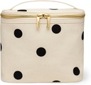 Kate Spade New York Insulated Soft Cooler Lunch Tote with Double Zipper Close and Carrying Handle, Big Deco Dot
