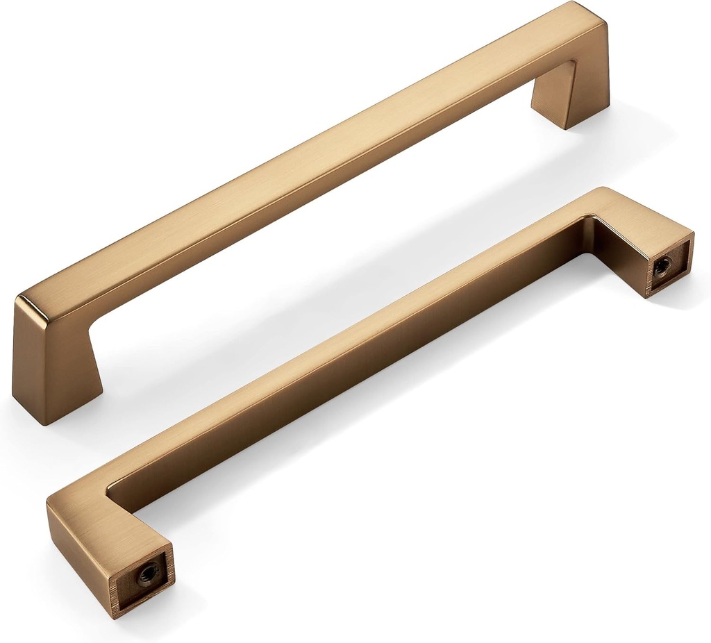 khtumeware 10 Pack 6.25 Inch(160mm) Kitchen Cabinet Handles,Champagne Bronze Cabinet Pulls Kitchen Cabinet Hardware, Furniture Pulls for Bathroom Cupboard Drawer Handles Dresser Pulls