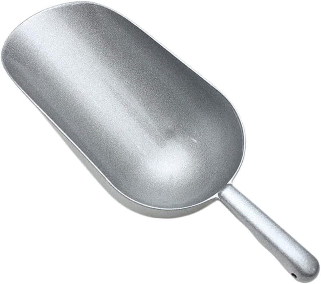 1pc Practical Ice Cube Shovel Grain Scoop Rice Scoop Commercial Kitchen Supplies Zinc Alloy Simple Scooper
