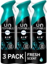Febreze Air Mist Air Freshener Spray, Odor-Fighting Room Spray, Air Fresheners for Home and Bathroom and Kitchen, Aerosol Can, Unstopables Fresh Scent, 8.8oz, 3 Count