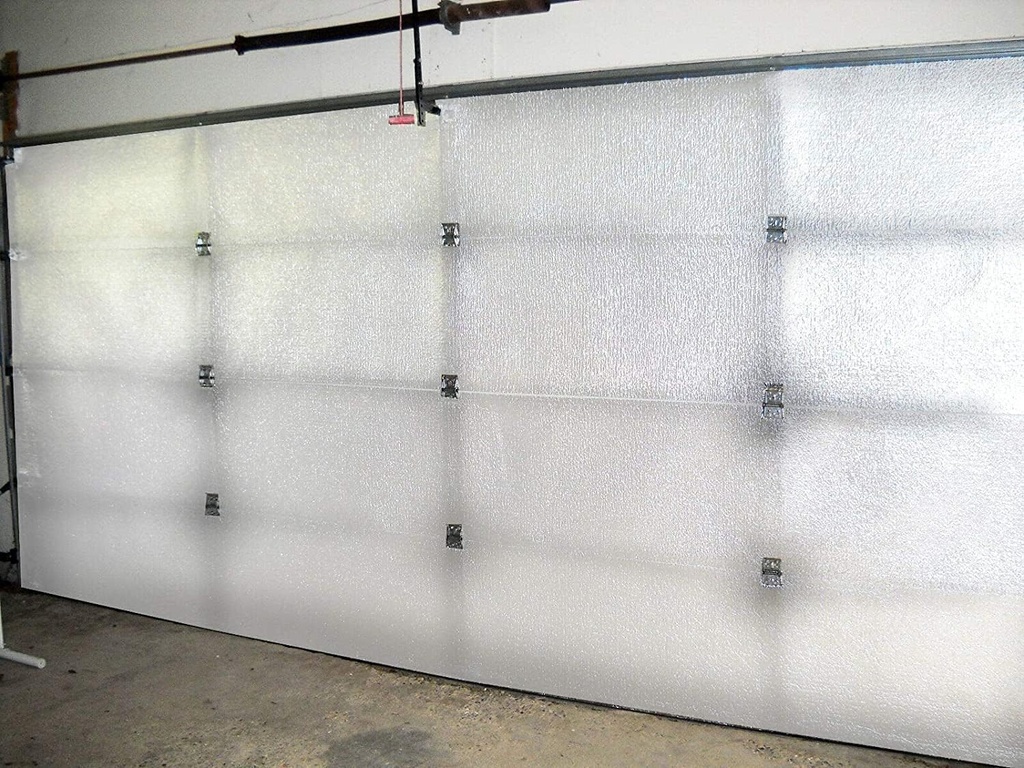 US Energy - Reflective Garage Door Insulation Kit - 9'W x 7'H White/Reflective