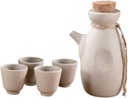 1set Japanese Ceramic Sake Set Wine Pot and Cups for Home Restaurants and Tea Houses for Wine Lovers