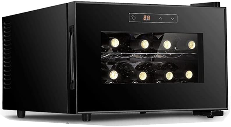 8 Bottle Wine Cooler Horizontal, Thermoelectric Wine Fridge, Freestanding Wine Cellar for Small Kitchen, Apartment, Cottage, RV