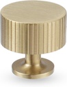 RZDEAL 4pcs Solid Brass Cabinet Knobs Pulls Cabinet Drawer Dresser Gold Knobs Modern Handles (1-1/8"x1-1/8/28mmx28mm),Brushed Brass Finish