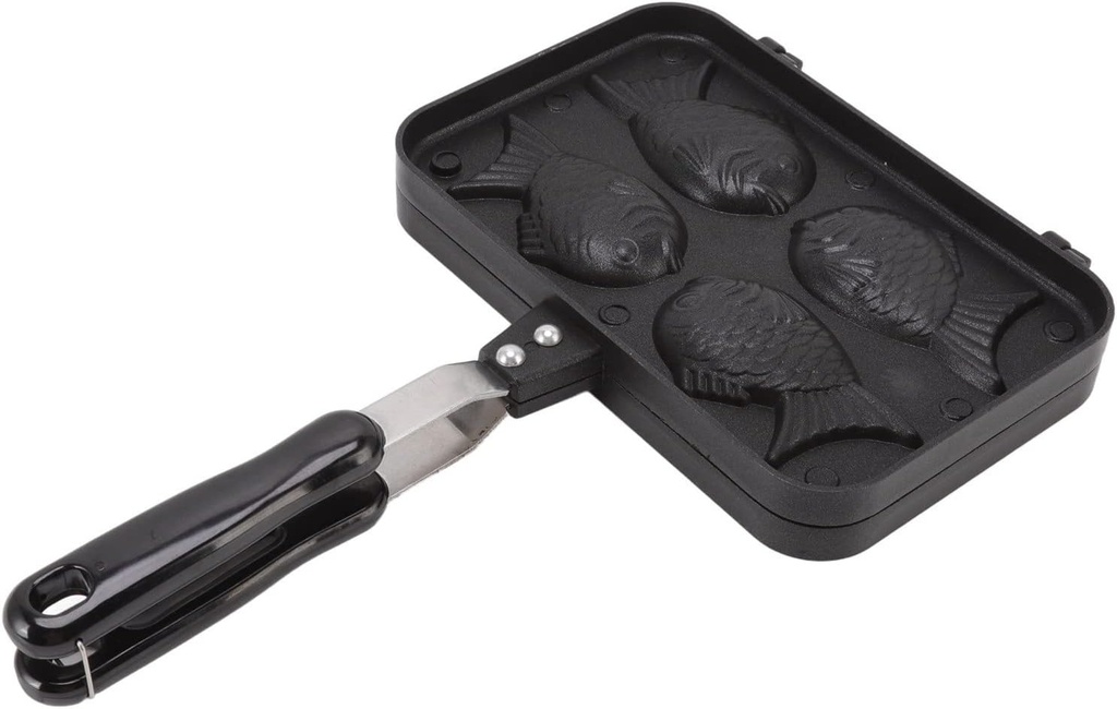 Taiyaki Fish Shape, Non Stick Double Baking taiyaki maquina fish Cake Maker japanese shaped with Pan Waffle