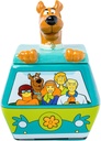 Silver Buffalo Scooby-Doo Mystery Machine Small Sculpted Ceramic Snack Jar Featuring Scooby-Doo, Shaggy, Velma, Daphne, and Fred, 5” x 5” x 6.75”