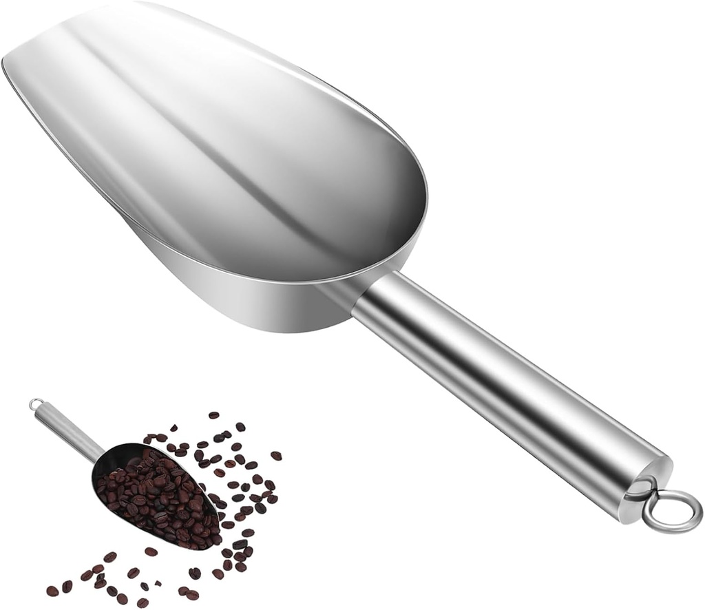 IMIKEYA Eco-friendly Flour Spoon Ice Shovel Hanging Loop Kitchen Scoop for French Fries Flour Scoop