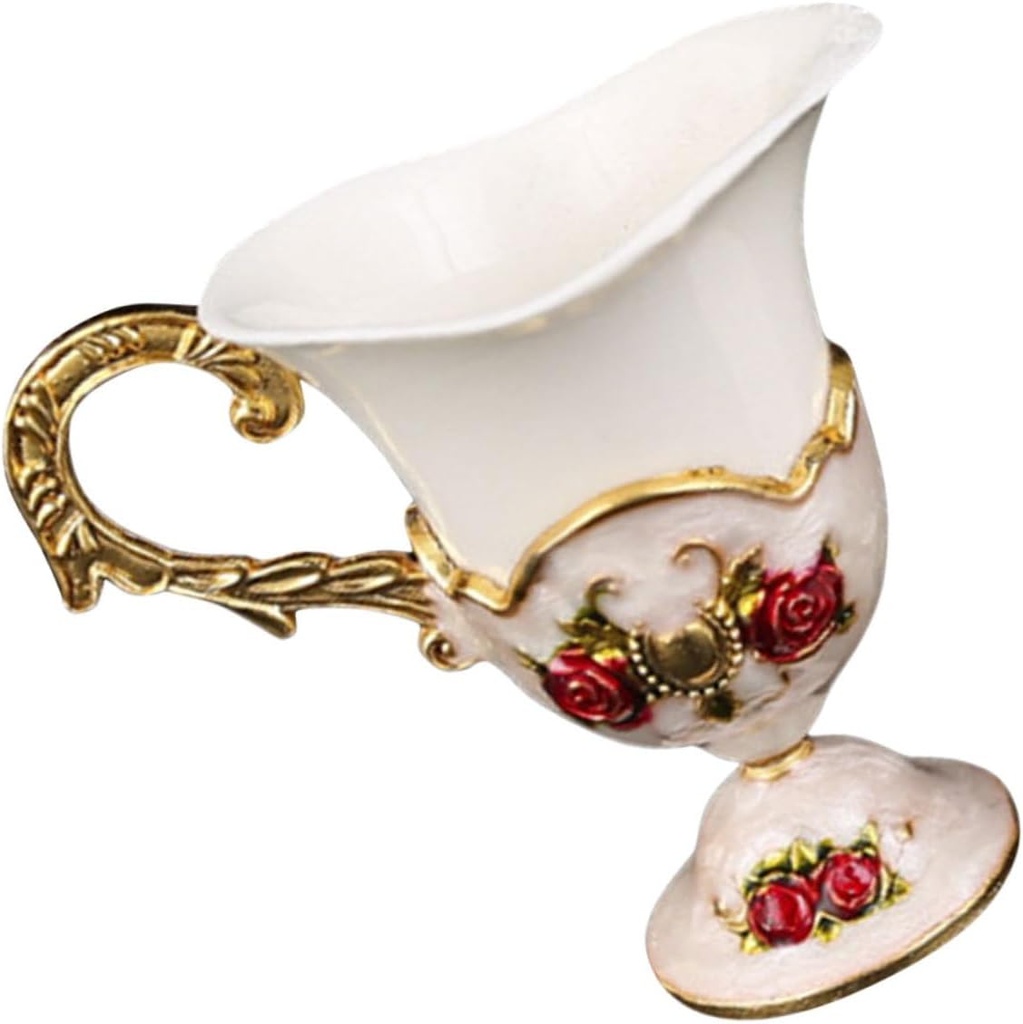 Delicate European Style Ceramic Coffee Cup Vintage Household Wine Cup for Parties Weddings and Home Decor Elegant Drinkware Fine Texture Unique for Tea