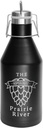 Imprue 64 oz. Stainless Steel Vacuum Insulated Growler: Swing-Top Lid for Fresh Beverages On the Go - Custom Engraved Growler: Your Logo, Your Style! - Black