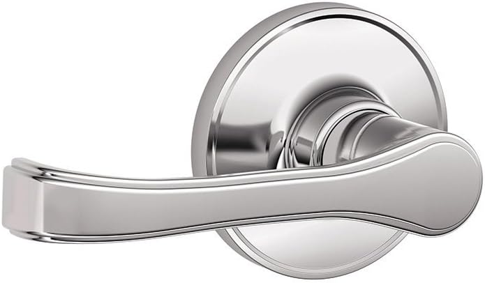 J Series Passage Door Lever Finish: Bright Chrome