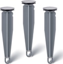 Enhon Pop up Stoppers Compatible with Moen Drain Components, Chrome Bathroom Sink Drain Plunger, 4-7/8 Tall, 1-1/4 Cap Dia, with 1 Mounting Hole and Gasket Seal, Replacement for 88994 (3 Pack)