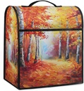 6-8 Quart Kitchen Aid Cover Forest Fall Oil Painting Stand Mixer Cover Dust Cover Of Mixer Washable Kitchen Appliance Covers Food Processor Cover with Top Handle Kitchen Aid Mixer Cover Compatible