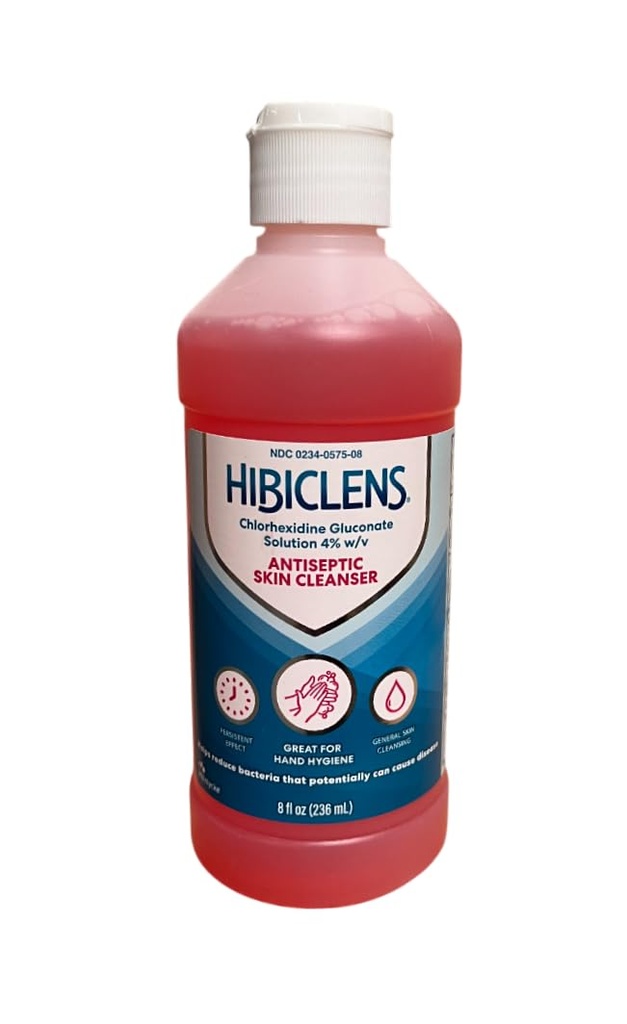 Hibiclens – Antimicrobial and Antiseptic Soap and Skin Cleanser – 8oz – for Home and Hospital – 4% CHG