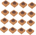 OUNONA 25pcs Egg Tart Cupcake Packaging Box Clear Window Paper Boxes for Bakery and Giving