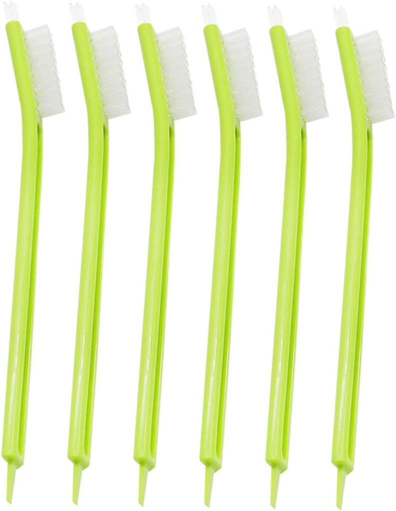 6Pcs Juicer Cleaning Brush with Plastic Bristles and Long Handle for Household Food Processor and Soymilk Machine Daily Use