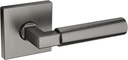 Baldwin L029.Pass L029 Gramercy Passage Door Lever Set with R017 Rose from The Estate Collection - Lifetime Graphite Nickel