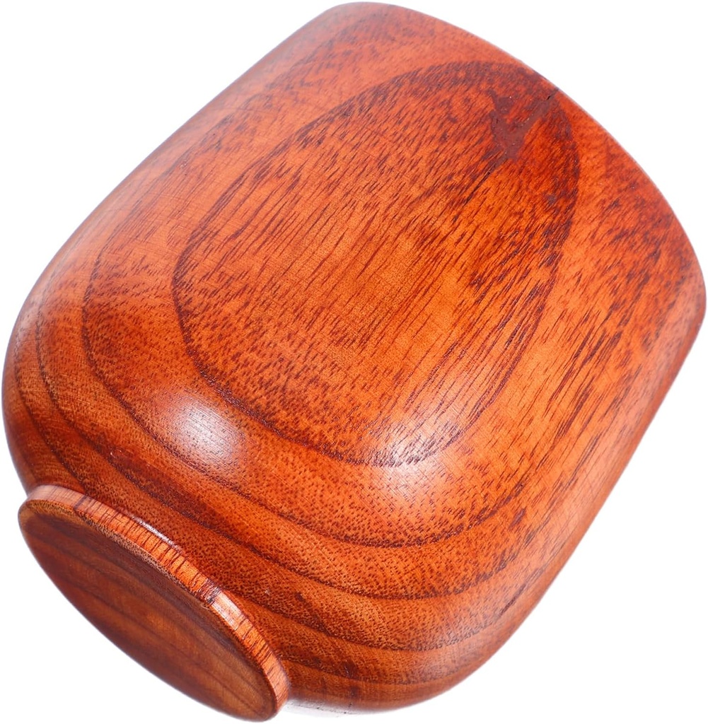 Ciieeo Japanese Wooden Sake Vessel Natural Wood Drinking Mug for Coffee Tea and Sake Vintage Design Portable Cup for Home and Restaurant Use