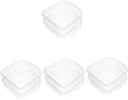 Zerodeko 8pcs Air Tight Bread Box Sandwich Containers for Picnic Sandwich Storage Box Meal Prep Reusable Containers