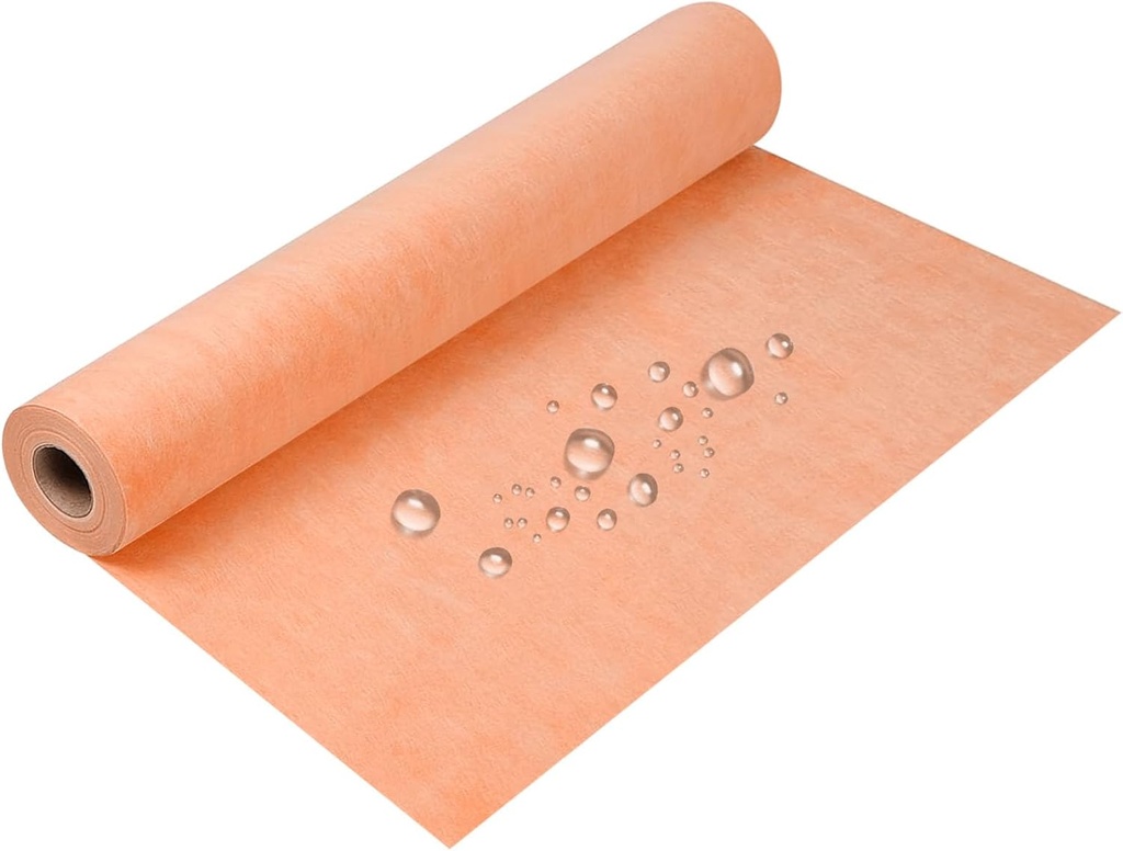 Boshen Waterproof Membrane 3.28Ft x 98.42Ft Underlayment Shower Membrane 20mils Thickness Waterproofing Membrane Polyethylene Fabric for Tiles, Shower Walls, Bathroom Floors