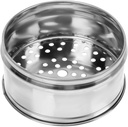 Cabilock 1pc Stainless Steel Food Steamer Basket Versatile Kitchenware for Steaming Dumplings Vegetables Asian Delicacies Compact Lightweight Cooking Container for Home Use