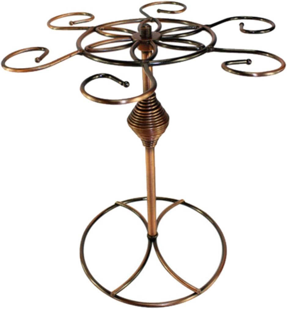 Cabilock 1pc Sturdy Glass Holder Rack for Red Wine Goblets Vintage Style Hanging Stand for Kitchen Bar and Restaurant Use Space-saving Wine Glass Organizer