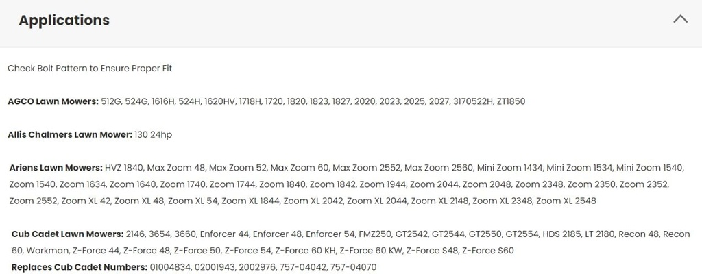 Lawn Mower Seat Compatible with AGCO, Ariens, Cub Cadet, Dixie Chopper, Exmark, Ferris, Grasshopper, Gravely; (If the Bolt-Hole Patterns Don't Match, Drilling is Required); Black Vinyl; 143000BK