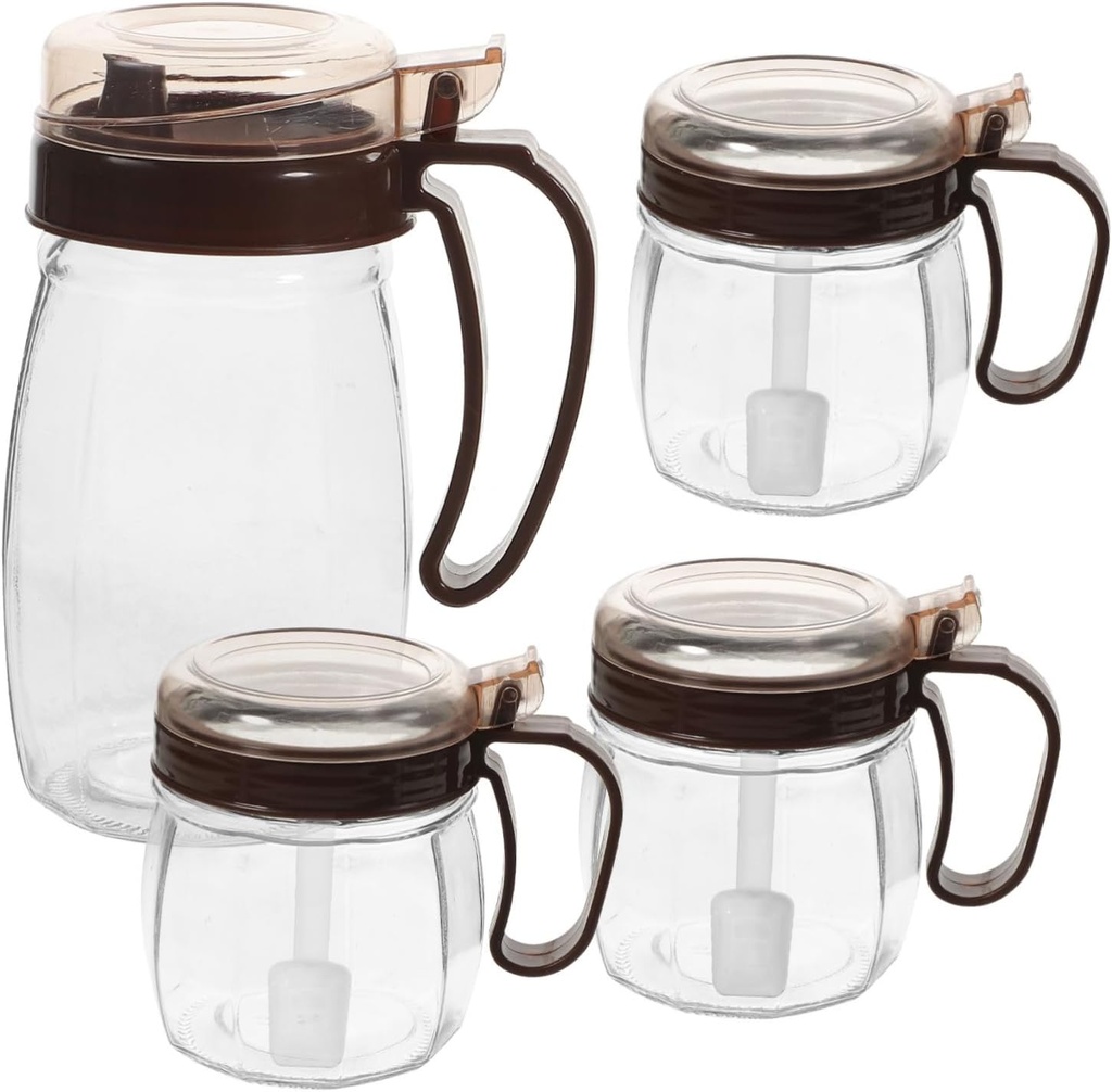 Alipis 1set Seasoning Jar Oil Can Airtight Condiment Dispenser for Pepper Kitchen Storage Easy to Clean Reduces Waste for Home Use