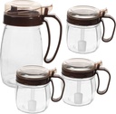 Alipis 1set Seasoning Jar Oil Can Airtight Condiment Dispenser for Pepper Kitchen Storage Easy to Clean Reduces Waste for Home Use