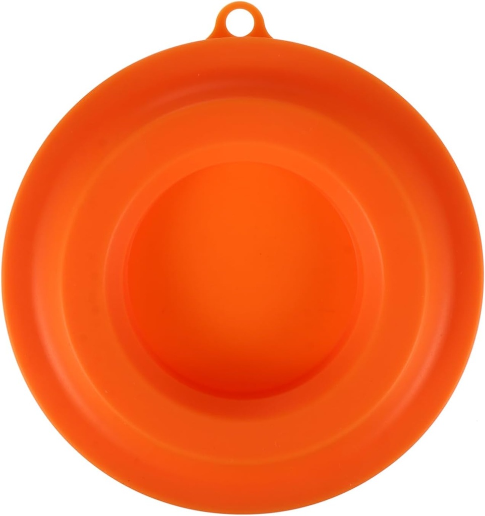 Mikinona Silicone Food Lid Holder for Pressure Cookers Heat Resistant Kitchen Accessory Space-saving Design Orange Easy to Use for Organizing Cookware and Lids